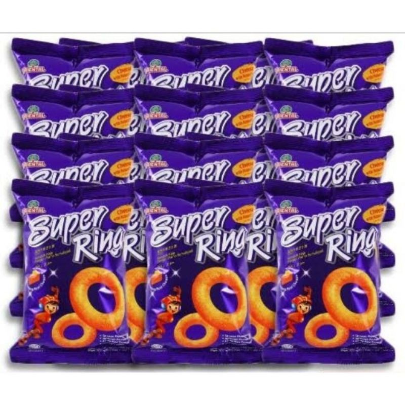 ซุปเปอร์ริงขนมข้าวโพดอบกรอบรสชีส Super Ring