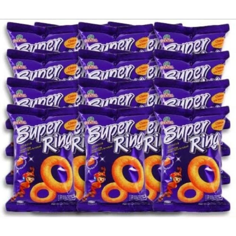 ซุปเปอร์ริงขนมข้าวโพดอบกรอบรสชีส Super Ring