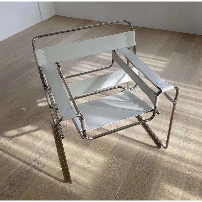 เก้าอี้หนัง Wassily Chair สไตล์ Mid-century thumbnail 4