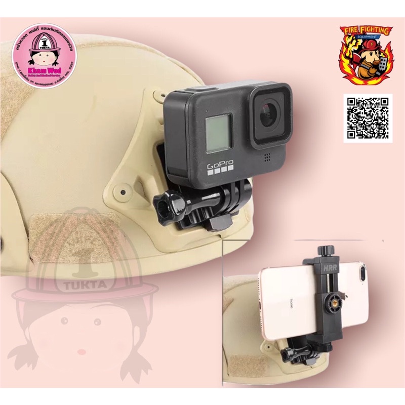 ขาจับกล้องGoproติดหมวก ขายึดGopro ขาจับกล้องติดหมวกฟาส ขายึดโกโป Team ...