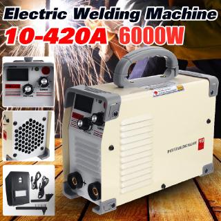 เครื่องเชื่อมอินเวอร์เตอร์ IP21 10-420A Mini MMA DC พร้อมแคลมป์ สําหรับเชื่อม AC 220V 50 60Hz