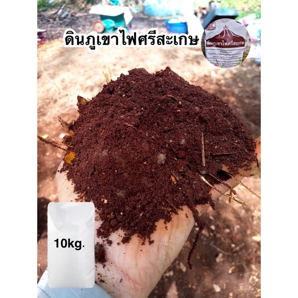 (9-10kg.)ดินผสมพร้อมปลูก เอ็นทีฟาร์ม ดินภูเขาไฟศรีสะเกษ ดินผสม ยกกระสอบ