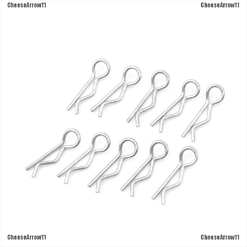 CheeseArrow 100PCS Stainless Steel Body Shell Clips Pin Or RC 1/16 ...
