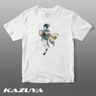 เสื้อยืดผู้ Kazuya TM-0209 GENSHIN IMPACT เสื้อยืด - VENTI - Game S-5XL