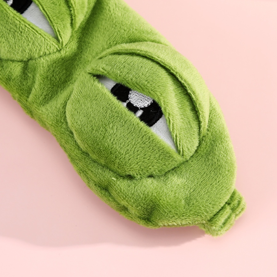 Frog Eye Mask Sleep Shading น่ารักตลกแถบคาดศีรษะ Unisex Sadness กบ Ice Pack Ice Eye Mask ราคา ถูกที่สุด ดีลบีเคเค แกลเลอรีภาพที่ 6