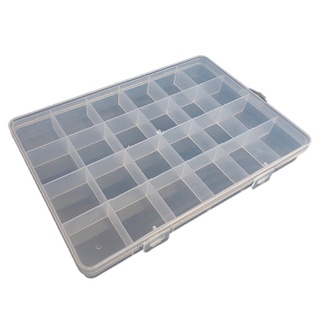 SIY  Plastic Organizer Container Storage Box 24Divider Grid Compartment for Jewelry