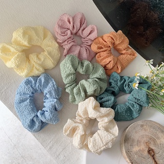 ยางรัดผม สีแคนดี้ สไตล์เกาหลี สําหรับผู้หญิง / ยางรัดผม แบบยืดหยุ่น สไตล์ฝรั่งเศส สําหรับผู้หญิง / เชือกรัดผมนางฟ้า หรูหรา / ที่มัดผมหางม้า สําหรับเด็กผู้หญิง / ยางรัดผมแฟชั่น / เครื่องประดับผมพื้นฐานประจําวัน / แหวนลําไส้ใหญ่ ที่เรียบง่าย