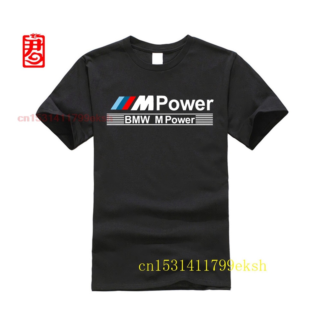 เสื้อยืดผู้ชาย Camiseta de ventilador BMW M POWER E60 E30 E39 E46 F10