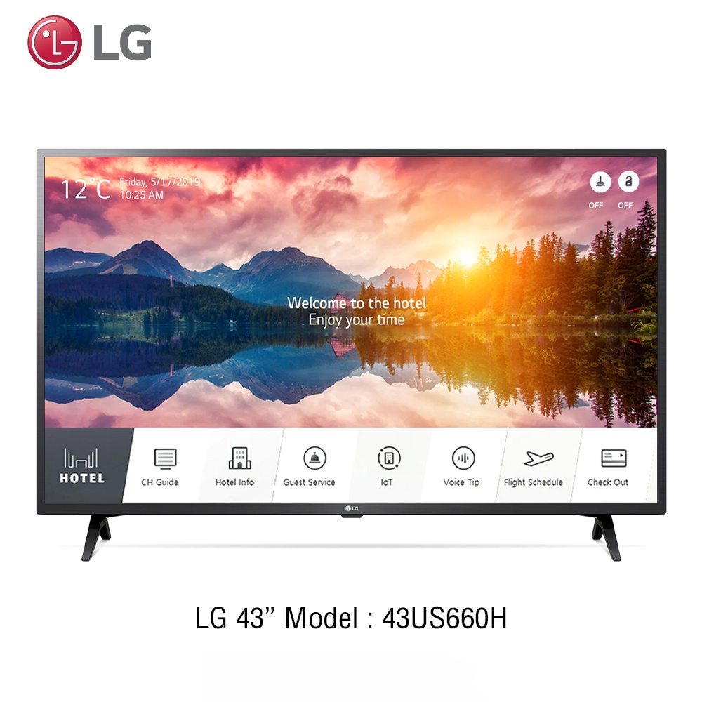 LG 43 inch Smart TV 4K รุ่น 43US660H ขนาด 43 นิ้ว รับประกันศูนย์ 2 ปี
