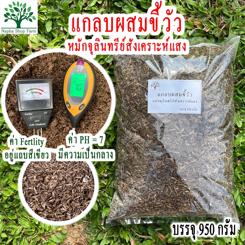 แกลบผสมขี้วัวหมักจุลินทรีย์สังเคราะห์แสง ขนาด 950 กรัม