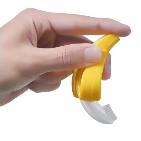 พร้อมส่ง! แปรงกล้วย ยางกัด แปลงซิลิโคน 3สี (ชมพู/ฟ้า/เหลือง) - รูปที่ 5