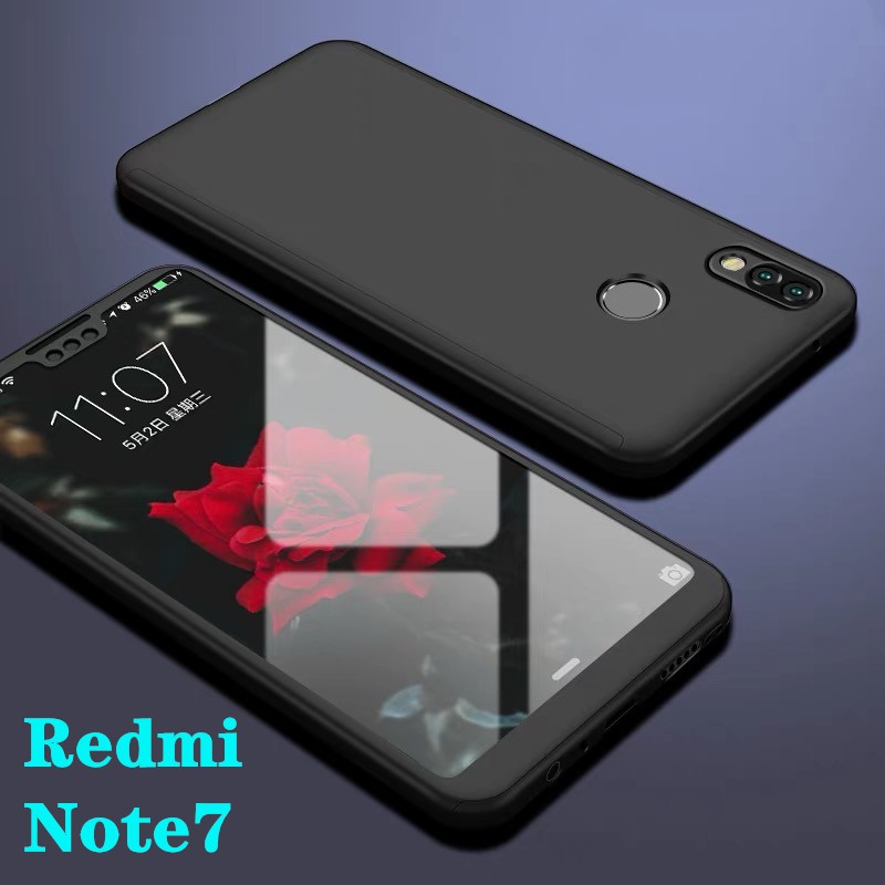 Case Redmi Note7 เคสเรดมี เคสประกบหน้าหลัง แถมฟิล์มกระจก1ชิ้น เคสแข็ง เคสประกบ 360 องศา สวยและบางมาก พร้อมส่ง