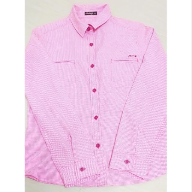 เสื้อ Mc เสื้อเชิ้ตลายสก๊อตสีชมพู