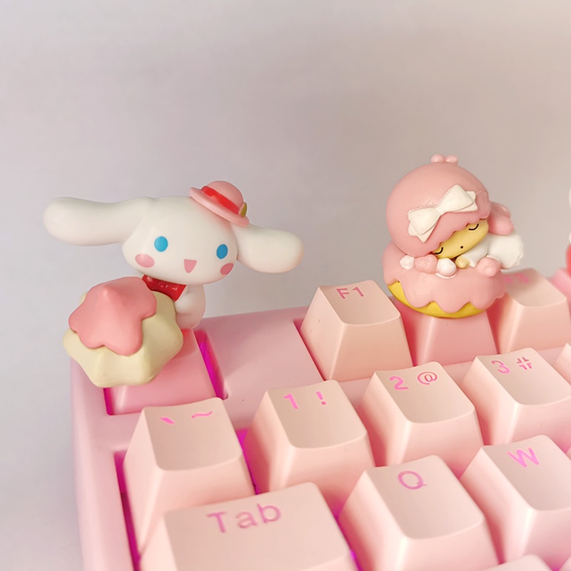 ปุ่มกดคีย์บอร์ด ลายการ์ตูน Cinnamoroll kittycat ESC แฮนด์เมด