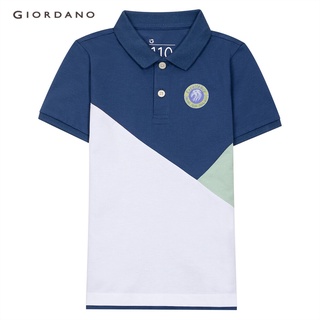 GIORDANO เสื้อโปโลเด็ก Juniors Print Polo 03012233