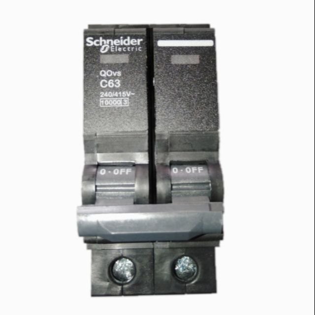 เมน เซอร์กิต (ออกบืลภาษีได้)เบรกเกอร์ square dหรือShneider(รุ่นใหม่)รุ่นQOvsขนาด 63 แอมป์ 2โพล#เมนต์
