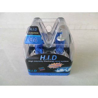 หลอดไฟหน้า XENON  H4  12V  60/55W   แสงสีขาว  ไต้หวัน  ราคาคู่ละ190บาท