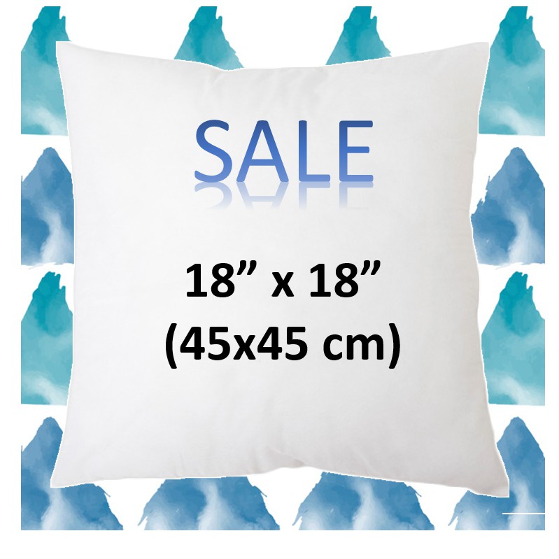 ✔✔Sale!!! ไส้หมอนอิง 18x18 นิ้ว/ 45x45 เซนติเมตร หมอนอิง หมอนโรงแรม เกรด AA คุณภาพดี ราคาโรงงาน ลดราคา ถูกกว่าห้าง 💯