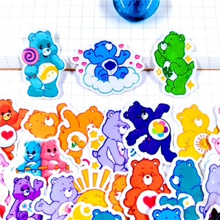 ❤ สติกเกอร์ Care Bears Q-4 ขนาดเล็ก สําหรับตกแต่งไดอารี่ ❤ สติกเกอร์ DIY แฟชั่น สําหรับตกแต่งสมุดภาพ อัลบั้ม 40 ชิ้น/ชุด