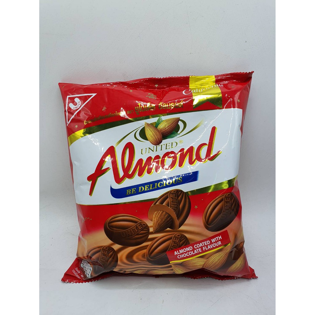 อัลมอนด์ ช็อคโกแลต อัลมอน almond chocolate 264 กรัม ตรายูไนเต็ดอัลมอนด์ (United Almond)