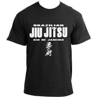 เสื้อยืดใหม่ 2022GILDAN 【Clic Fashion】เสื้อยืด ผ้าฝ้าย 100% พิมพ์ลาย Brazilian Jiu Jitsu Rio De Janeiro Mma Bjj สไตล์ฮิป