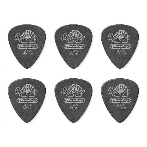 ปิ๊ก Tortex pitch black standard มีความหนาให้เลือก 0.5-1.14mm ปิ๊ก  ปิ๊ค ปิ๊กกีต้าร์