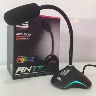 Signo E-Sport MP-702 ANTICA RGB Desktop Microphone USB