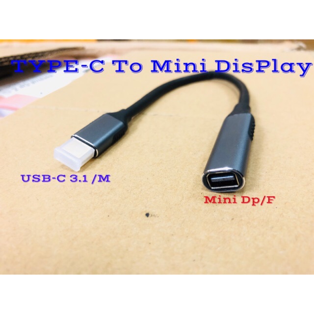 USB Type C 3.1 TO Mini DisplayPort DP 4K 60HZ HDTV Converter AdapterสำหรับMacBook Huawei mate 10 Samsung S8
