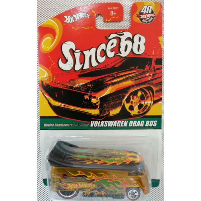 Hotwheels VW Drag Bus " Mexico Commemorative Edition "  Since 68