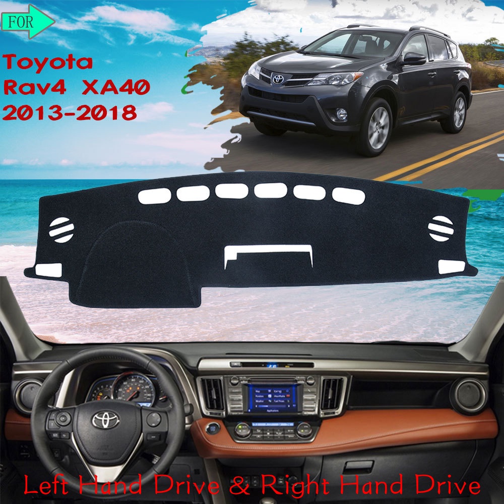 Dashboard Dash Mat Cover Sun Shade พรมพรมสําหรับ Toyota Rav4 XA40 2013 ~ 2018 RAV 4 40 2014 2015 201