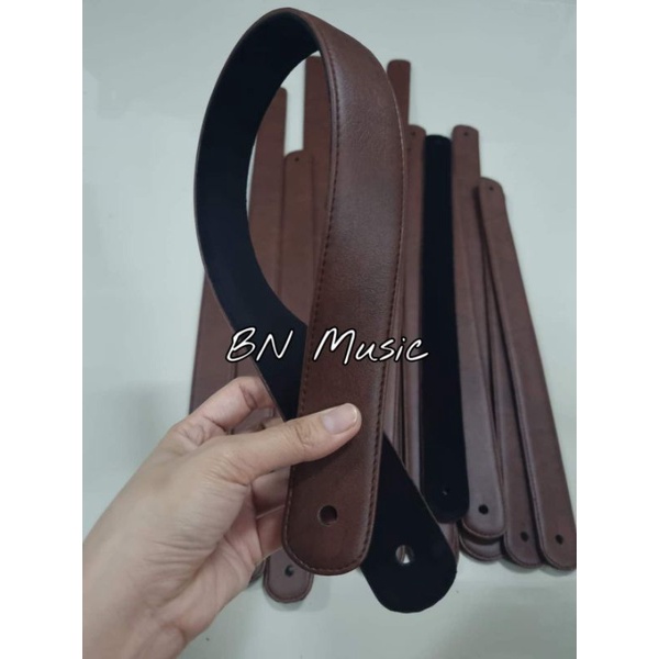 สายหิ้วลำโพง DIY งานคุณภาพหนานุ่ม ปลายโค้งพับเก็บขอบหนังได้มาตรฐาน (เจาะรูพร้อมใช้)