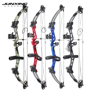 Junxing M107 Compound Bow ปรับอลูมิเนียมจับไฟเบอร์กลาสแขนขาสำหรับล่าสัตว์ยิงธนูไม่มีอุปกรณ์เสริม