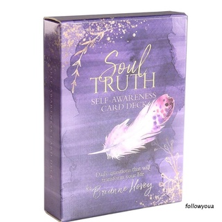 Fol การ์ดเกม Soul Truth Tarots พร้อมคู่มือ หลายชั้น สําหรับรวบรวมอนาคต