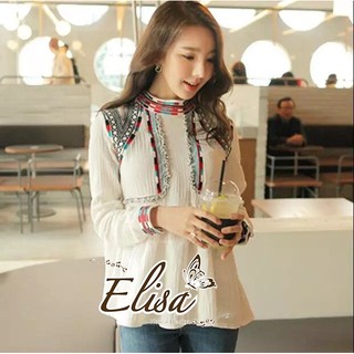 Bohemian Native vivid blouse