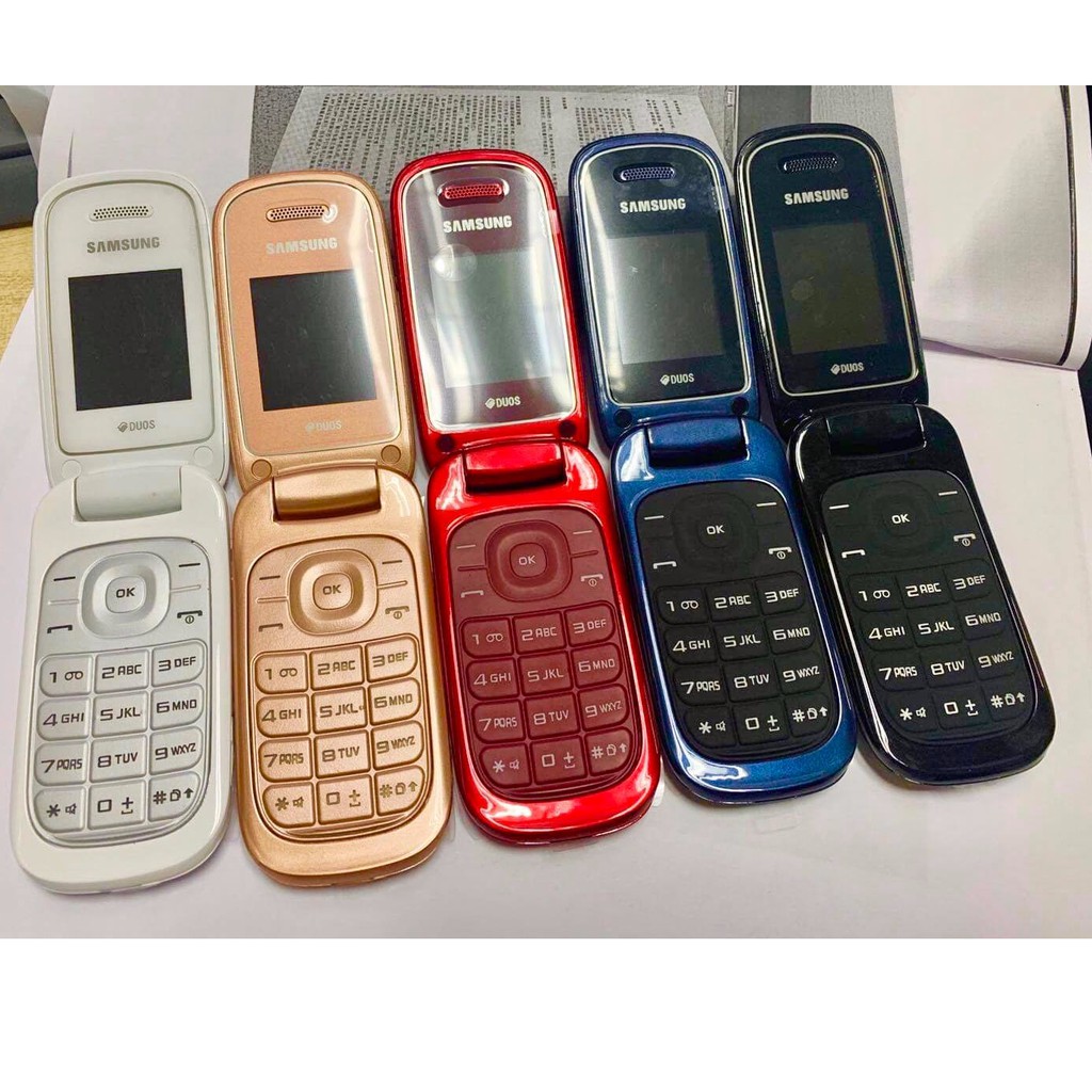 โทรศัพท์มือถือซัมซุง SAMSUNG GT-E1272 ใหม่ (สีทอง) มือถือฝาพับ ใช้ได้ 2 ซิม ทุกเครื่อข่าย  AIS TRUE DTAC MY 3G/4G ปุ่มกด