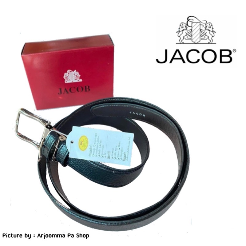 เข็มขัดหนัง JACOB แท้ หนัง PU อย่างดีใช้ได้ยาวๆ