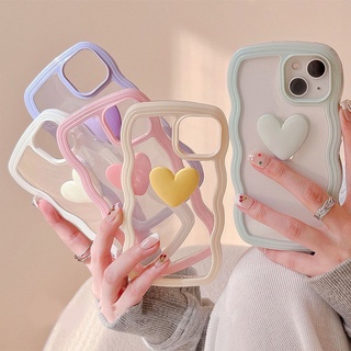 เคสนิ่ม แบบใส ลายหัวใจ สําหรับ Iphone Case 11 12 13 Pro Max XR XS 7 8 Plus Se 2020