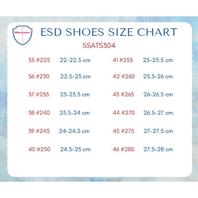 รองเท้า ESD ป้องกันไฟฟ้าสถิต แบบสวม Slip on รุ่น SSATS304 MAXSAFE