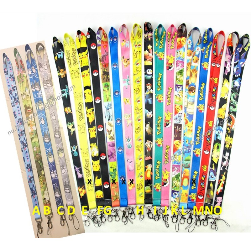 Pokemon Lanyard Car Holder Ezlink Card Holder Lanyard Holders Key Charm