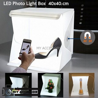 LED Photo Light box 40x40 ซม. กล่องถ่ายสินค้า