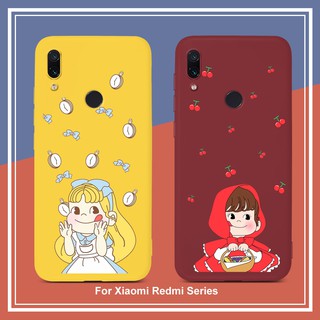 เคสโทรศัพท์มือถือ แบบนิ่ม ลายสีพื้นน่ารัก Xiaomi Redmi Note 9S 9 Pro 8T 8 10 7 6 Pro Redmi 9 9A 9C 10X 6A K20 K30 K30i Pro ZOOM 7 7A 8A Y3 Note 9 Note 9s Note 7 Note 8 Note 10 Pro Go Case สำหรับสาว ๆ