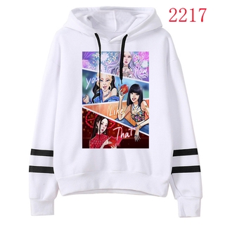 How You Like That Kpop เสื้อฮู้ด Cartoon Blackpink Hoodies เสื้อผ้าแฟชั่นผู้หญิง  Women Fashion Sour Candy K-pop Sweatshirt   Hoody Female