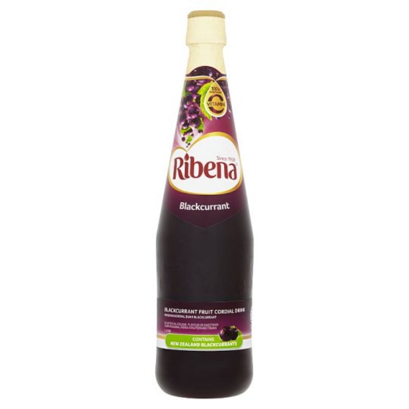 Ribena เครื่องดื่มผลไม้แบล็คเคอร์แรนท์ 1 ลิตร Blackcurrant Fruit