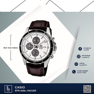 นาฬิกาข้อมือ Casio รุ่น EFR-526L-7AVUDF Edifice- นาฬิกาข้อมือผู้ชาย สายหนัง