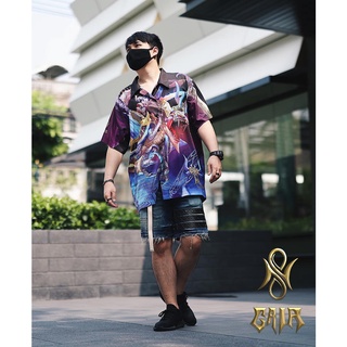 เสื้อเชิ้ตแขนสั้น Nrez X Gaia Dragon Knight