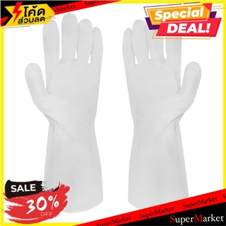 🔥The Best!! ถุงมือ PVC L WYL-321 ACCO ถุงมือ PVC GLOVES ACCO WYL-321 LARGE WHITE