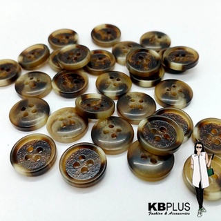 กระดุมลายกระ  15mm (50ชิ้น)   No.122812-1516    ***งานSaleคุณภาพตามรูป***