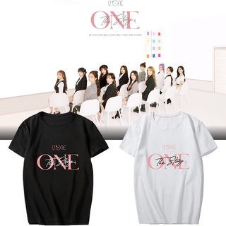 【2022New】เสื้อยืดลําลอง Unisex แขนสั้น ลาย Kpop IZONE ONE THE STORY