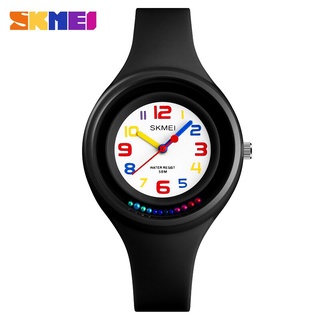 SKMEI NEW Kids Watches Colorful Quartz Wristwatch 50M Waterproof Alarm Clock Boys Girls Children Watches 1386