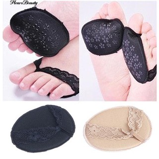 Hearsbeauty 1 คู่เทรนเนอร์ลวงตา Anti-slip รองเท้าส้นสูง Heeped Pads Forefoot Half